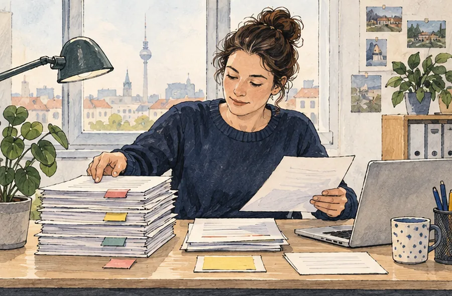 Psychische Belastung im Arbeitsalltag ernst nehmen – redaktionelle Illustration